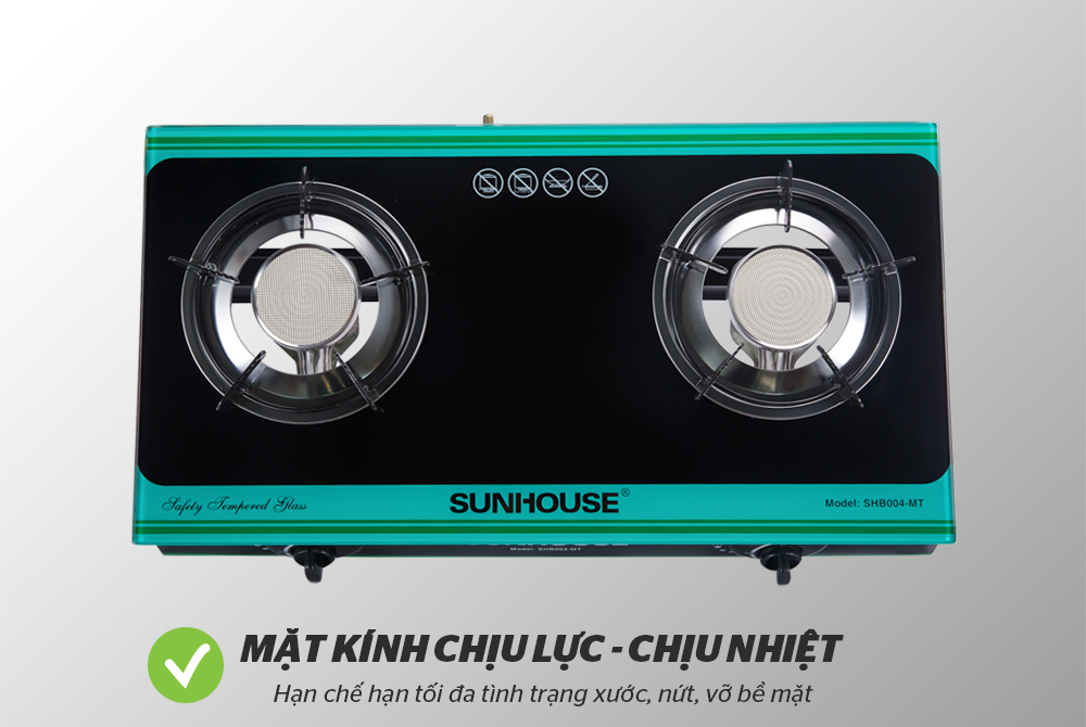 BẾP GAS DƯƠNG HỒNG NGOẠI SUNHOUSE SHB004MT 2