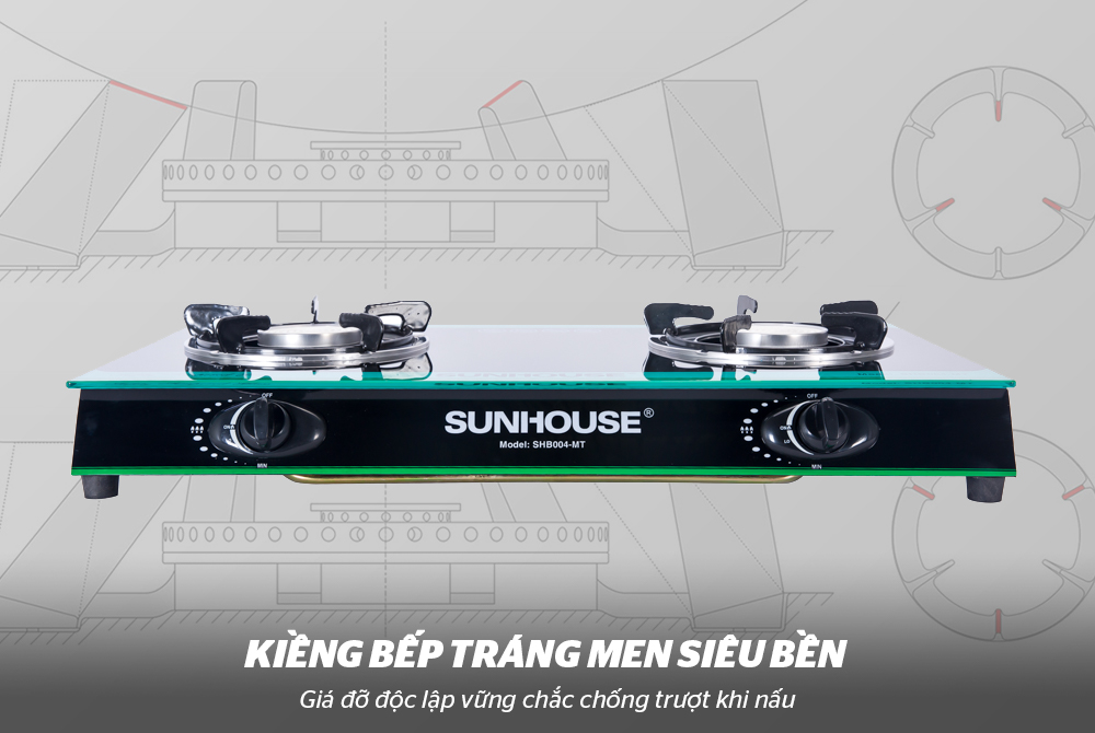 BẾP GAS DƯƠNG HỒNG NGOẠI SUNHOUSE SHB004MT 3