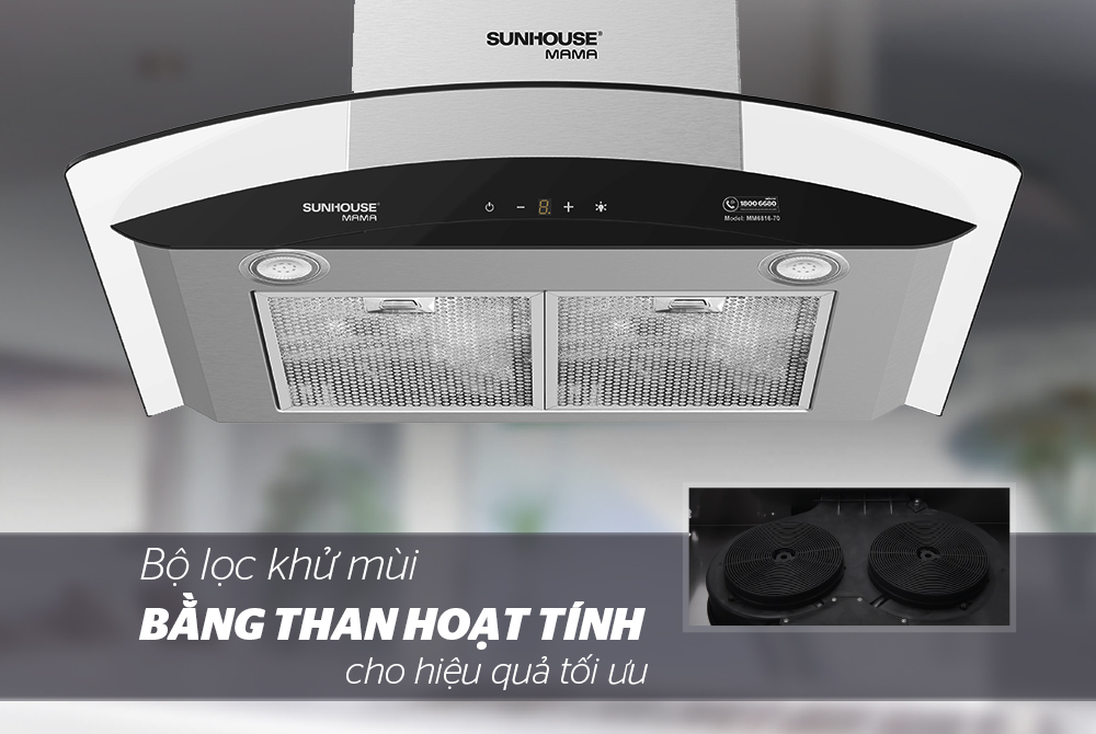 MÁY HÚT MÙI CAO CẤP KÍNH CONG SUNHOUSE MAMA MMB6682-70 4