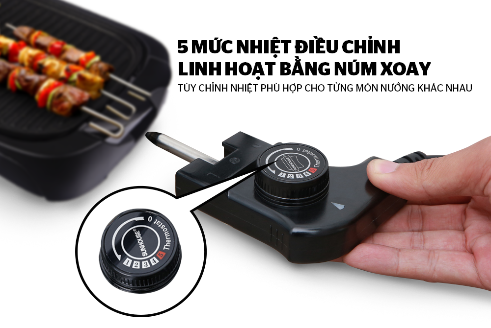 BẾP NƯỚNG ĐIỆN SUNHOUSE SHD4602 6