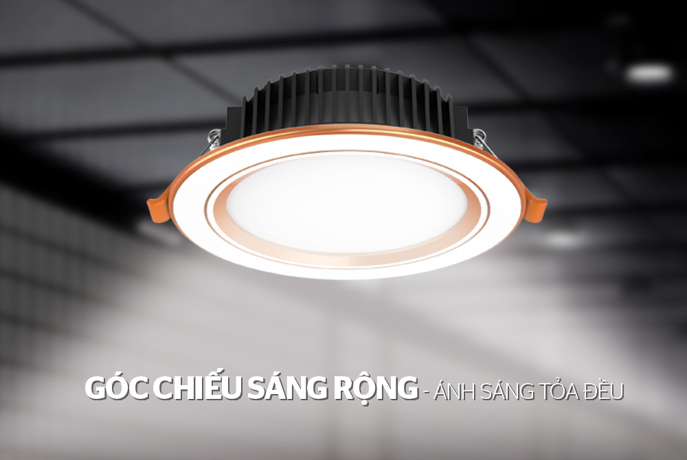 DOWNLIGHT VIỀN VÀNG 1 MÀU SUNHOUSE SHE-DL02-1/9W-VV 3