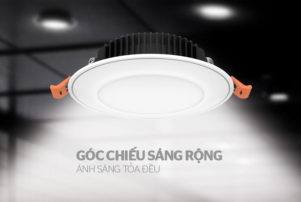 DOWNLIGHT MẶT CONG BẠC 1 MÀU SUNHOUSE SHE-DL04-1/7W-MCB 3