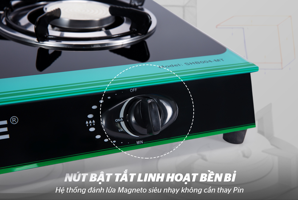 BẾP GAS DƯƠNG HỒNG NGOẠI SUNHOUSE SHB004MT 5