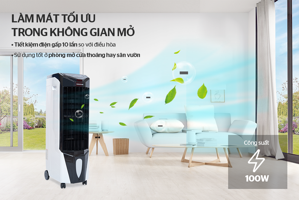 Sản phẩm làm mát tối ưu cho không gian mở