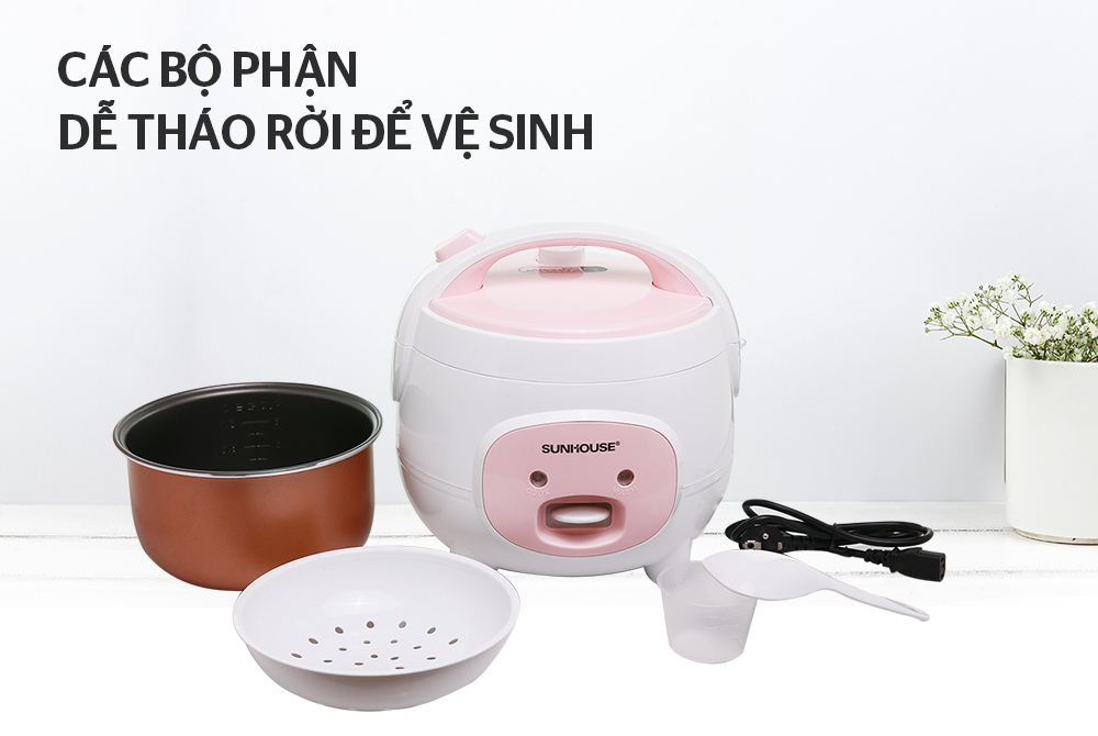 NỒI CƠM ĐIỆN 1.2L SUNHOUSE SHD8217W 7