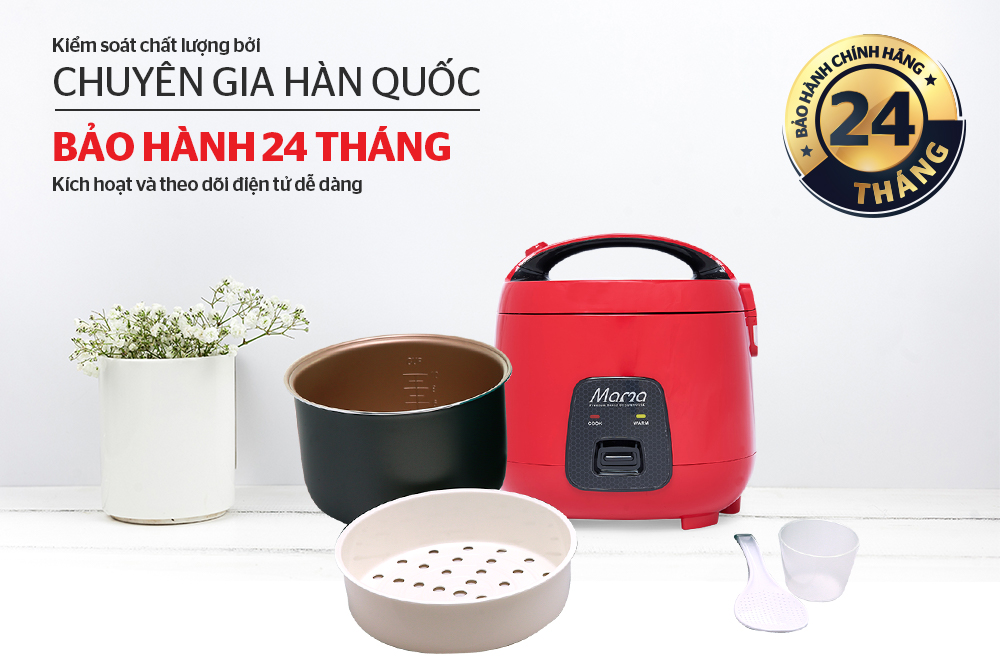 NỒI CƠM ĐIỆN 1.8L SUNHOUSE MAMA SHD8652 ĐỎ 9