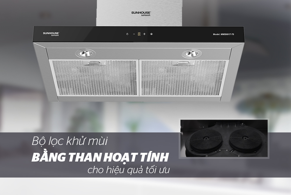 MÁY HÚT MÙI CAO CẤP CHỮ “T” SUNHOUSE MAMA MMB6817-70 6