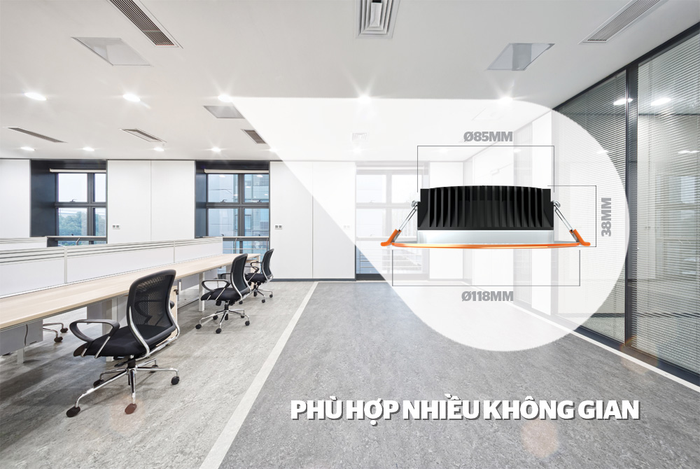 DOWNLIGHT VIỀN VÀNG 3 MÀU SUNHOUSE SHE-DL02-3/7W-VV 4