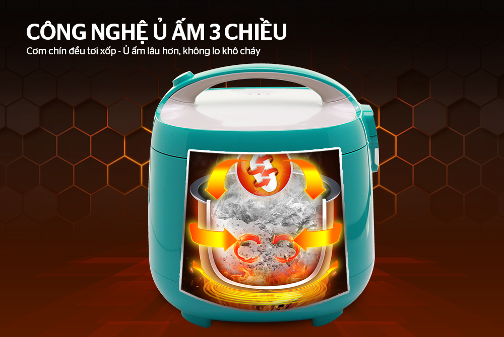 NỒI CƠM ĐIỆN 1.8L SUNHOUSE MAMA SHD8652G 8