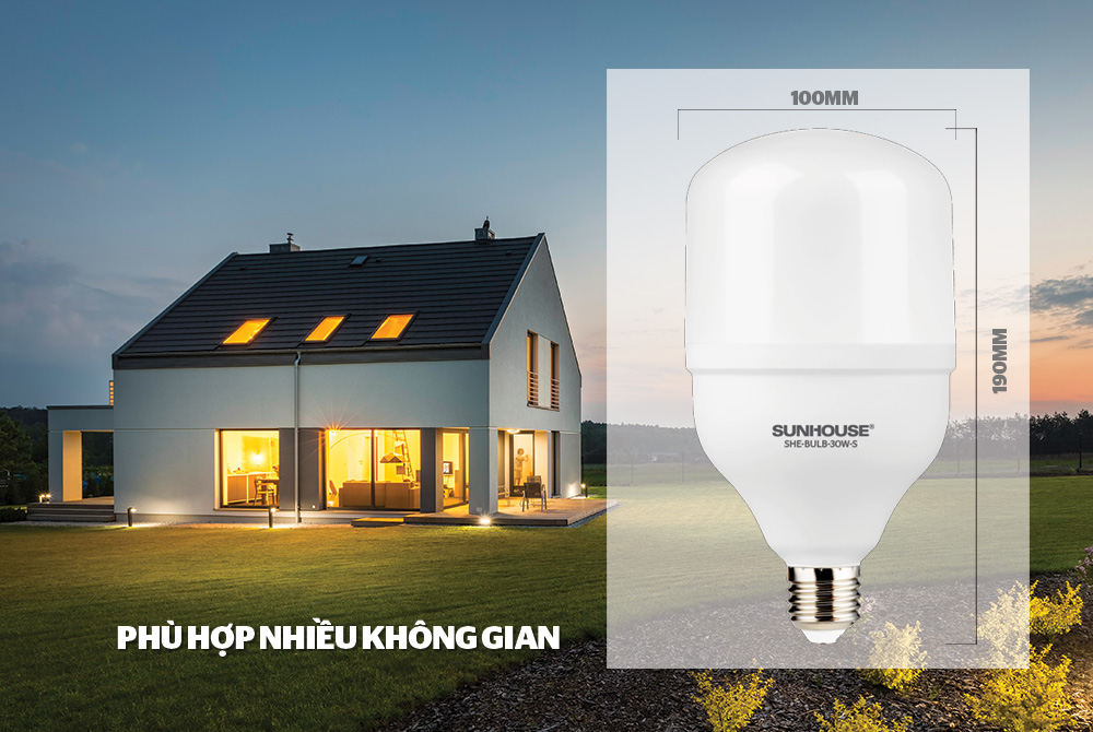 BÓNG ĐÈN LED BULB SUNHOUSE SPEC SHE-BULB-30W-S 2