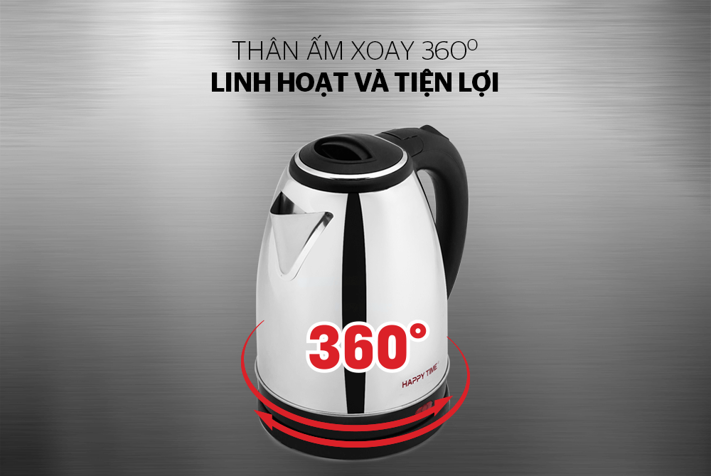 Ấm siêu tốc inox 1.8L HAPPY TIME HTD1081 005