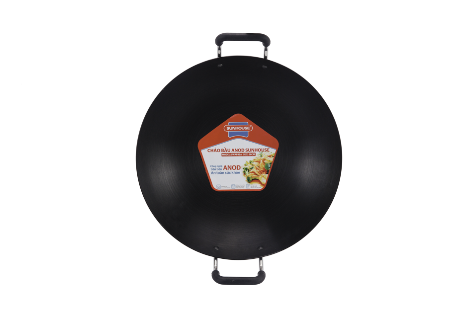 Chảo bầu chống dính Anod SUNHOUSE SWAP34A 001