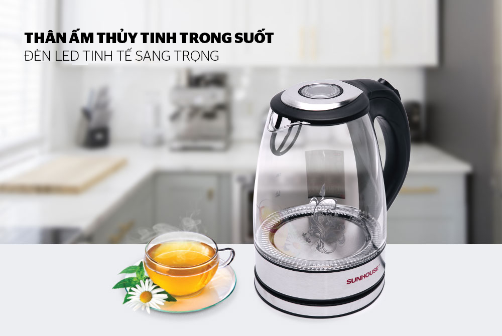 Ấm siêu tốc thủy tinh SUNHOUSE SHD1217 02