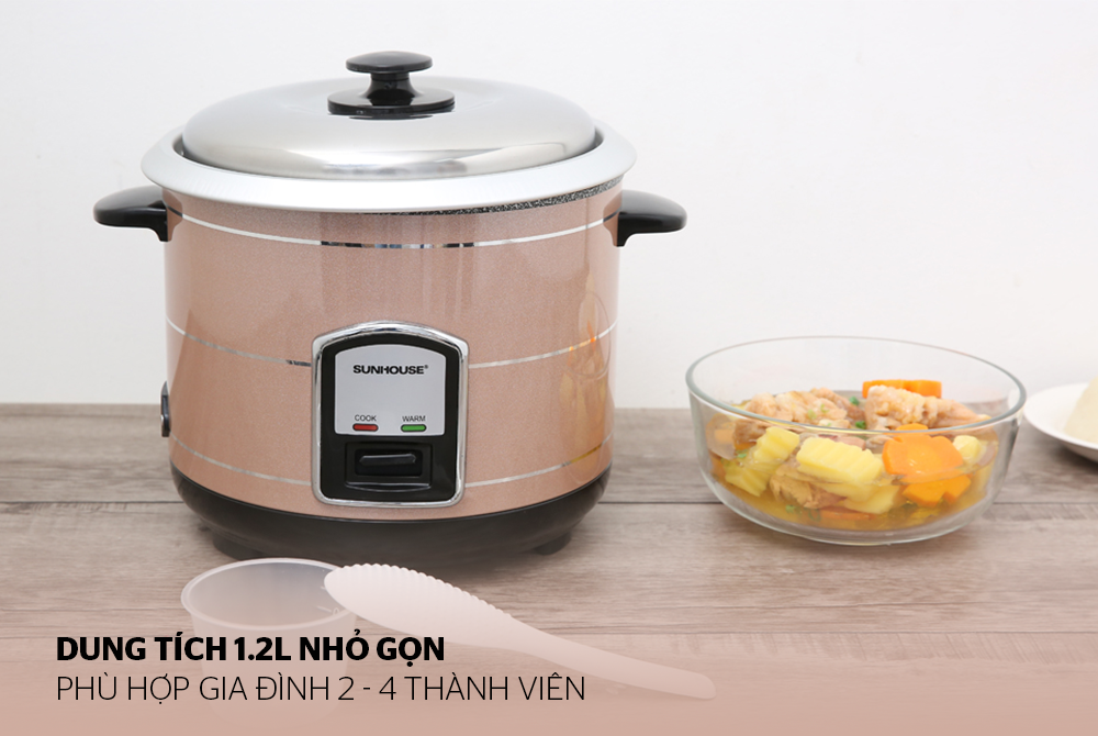 Nồi cơm điện 1.2L SUNHOUSE SHD8105 03