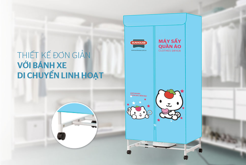 Máy sấy quần áo SUNHOUSE SHD2702 01