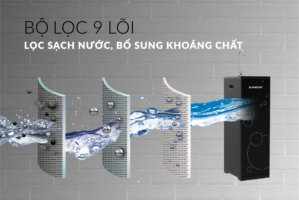 Máy lọc nước R.O 9 lõi SUNHOUSE SHA8889K 04