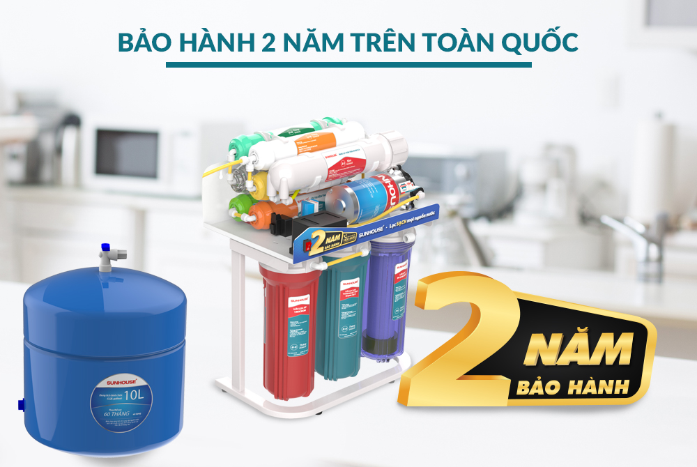 Máy lọc nước R.O không vỏ SUNHOUSE 10 lõi SHA88117KV 06