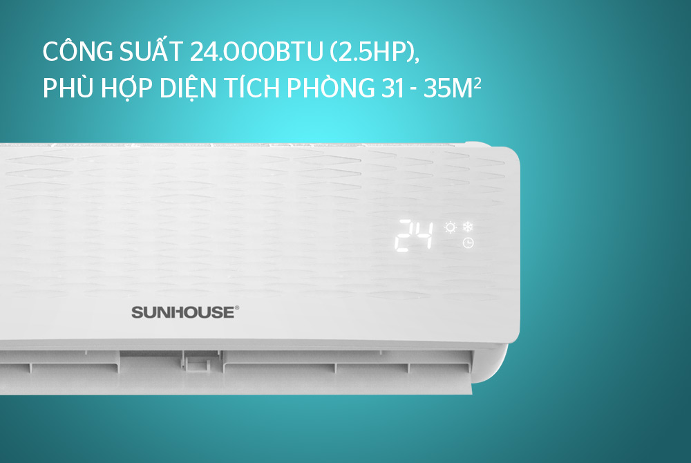 Điều hòa không khí một chiều 24000BTU SUNHOUSE SHR-AW24C110 10