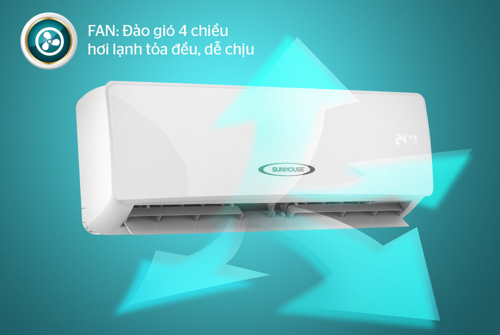 Điều hòa không khí một chiều 12000BTU SUNHOUSE SHR-AW12C210 8