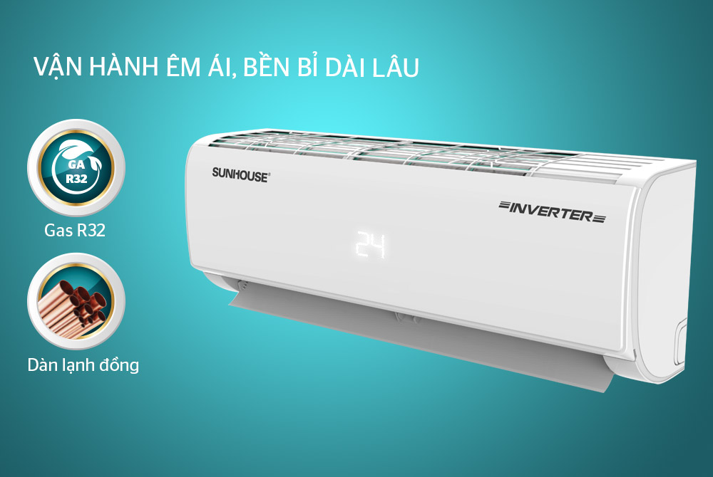 Điều hòa không khí một chiều INVERTER 18000BTU SUNHOUSE SHR-AW18IC610 10