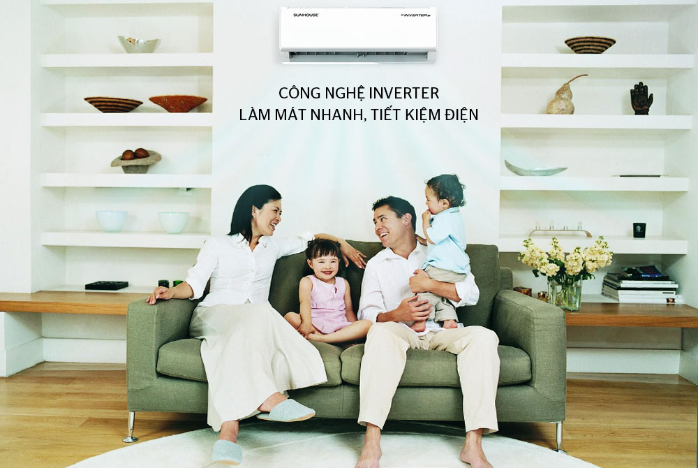 Công nghệ Inverter tiên tiến, làm lạnh nhanh, tiết kiệm điện