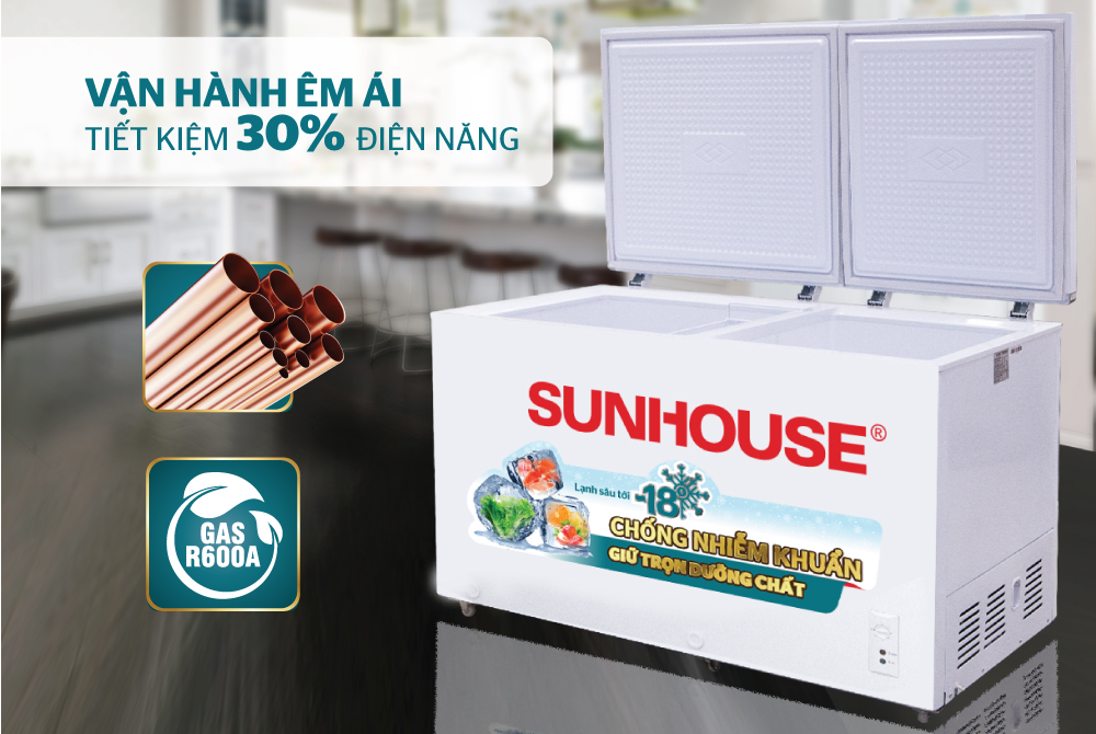 Tủ đông 2 ngăn 2 cánh SUNHOUSE SHR-F2362W2 2