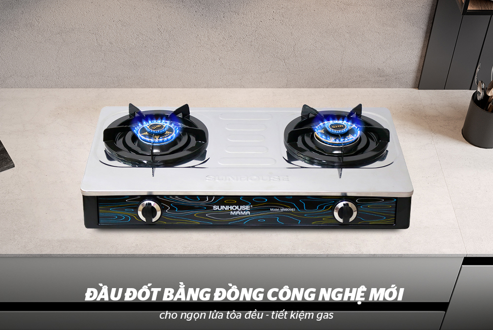 BẾP GAS DƯƠNG MẶT INOX SUNHOUSE MAMA MMB0983 4