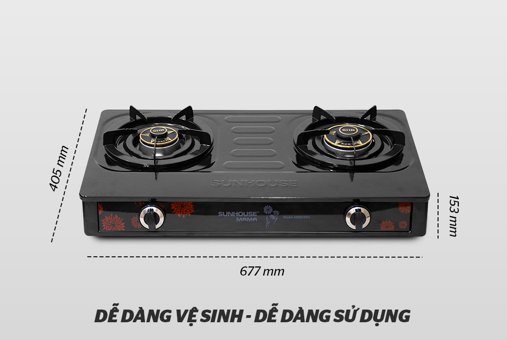 BẾP GAS DƯƠNG MẶT MEN SUNHOUSE MAMA MMB0984 6