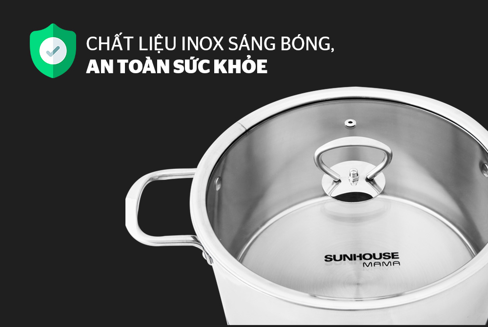 Bộ nồi inox 5 đáy SUNHOUSE  MAMA SH784 3