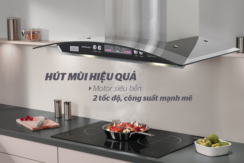 MÁY HÚT MÙI KÍNH CONG SUNHOUSE SHB6626 4