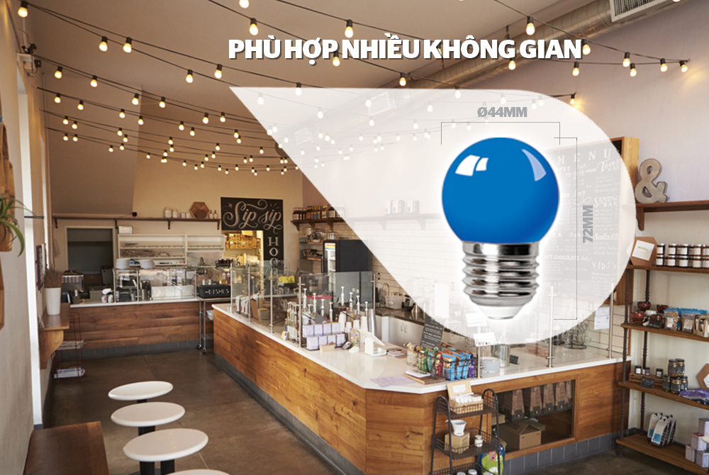 ĐÈN LED TRANG TRÍ HAPPYLIGHT HPL-01, MÀU XANH LAM 2