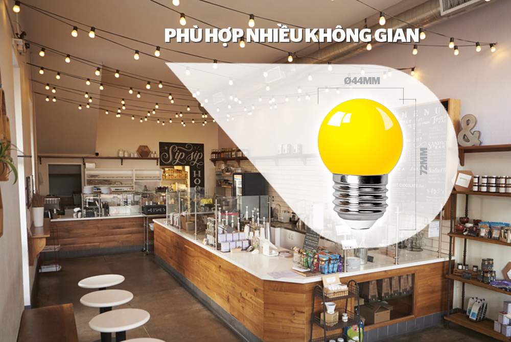 ĐÈN LED TRANG TRÍ HAPPYLIGHT HPL-01, MÀU VÀNG 2