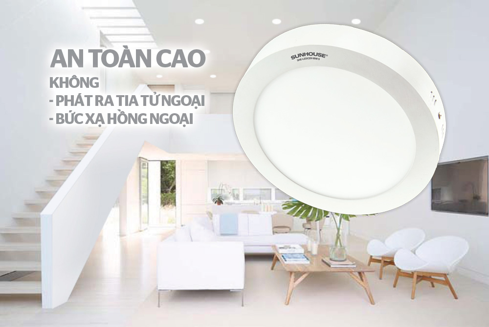 ĐÈN LED CEILING TRÒN SUNHOUSE-SPEC 18W SHE-LEDCER-18W-S 5