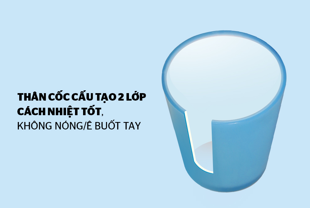 CỐC CÁCH NHIỆT 2 LỚP BIOZONE KB-CU310PB MÀU XANH DƯƠNG 3