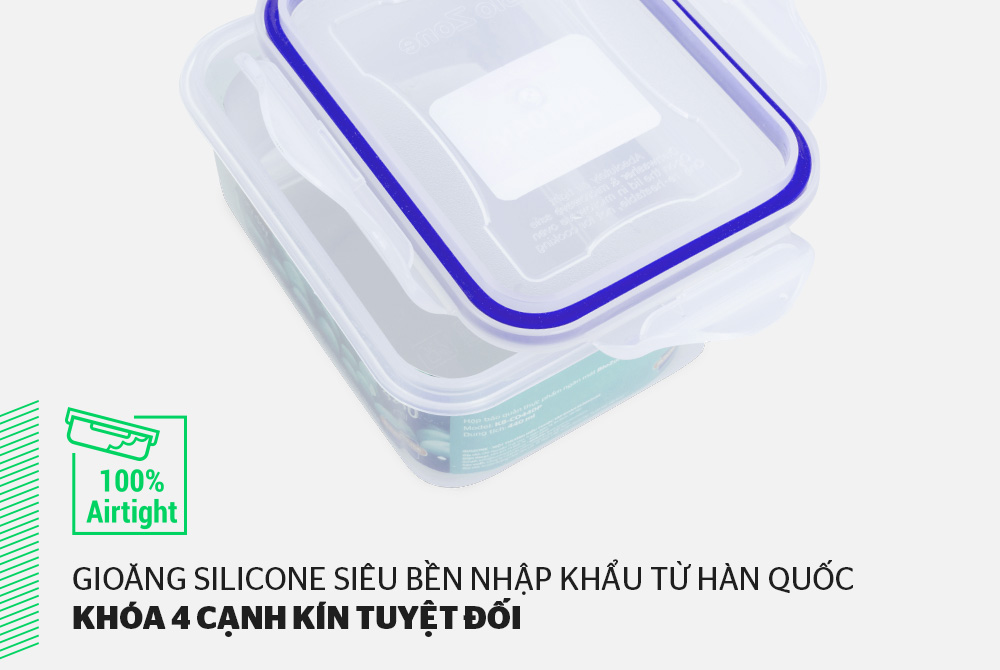 BỘ 6 HỘP BẢO QUẢN THỰC PHẨM NGĂN MÁT BIOZONE BASIC KB-CO6P01 3