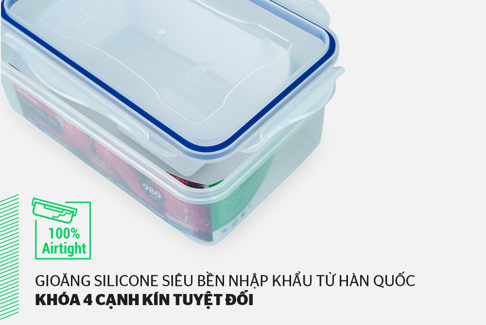 BỘ 3 HỘP BẢO QUẢN THỰC PHẨM NGĂN MÁT BIOZONE TIỆN LỢI KB-CO3P02 3