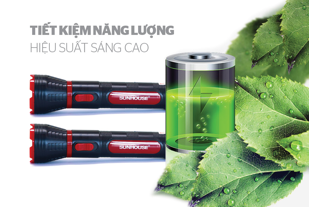 ĐÈN PIN TAY CẦM SUNHOUSE SHE-4131 CỠ TRUNG 4