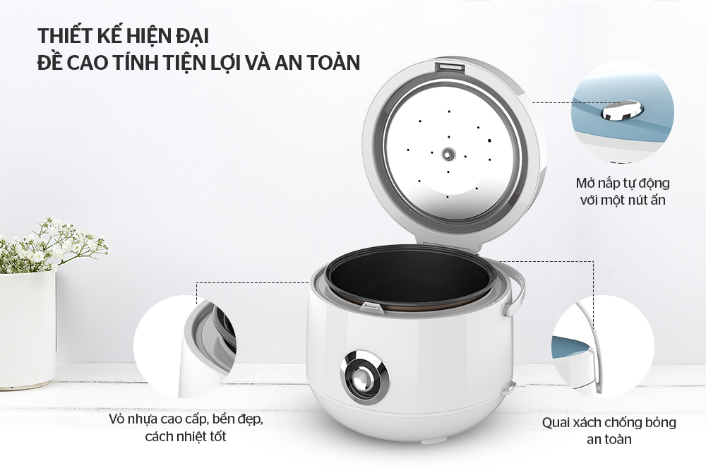 NỒI CƠM ĐIỆN 1.8 L SUNHOUSE SHD8606 2