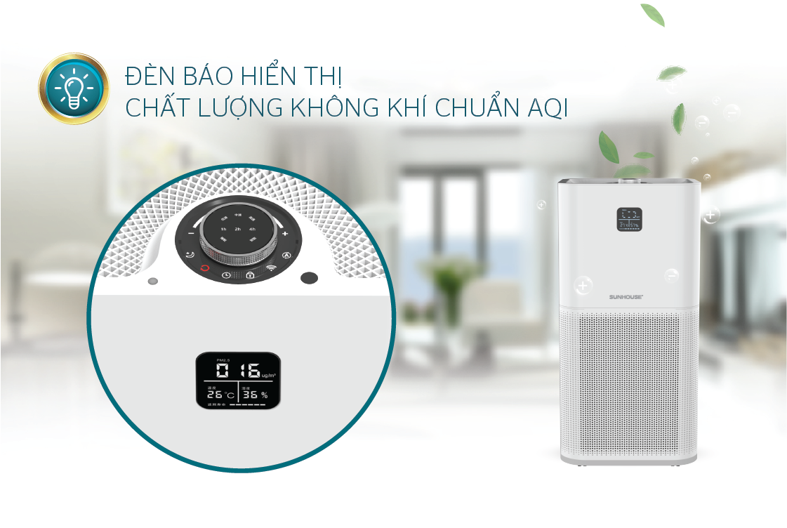 Máy lọc không khí SUNHOUSE SHD-60AP9760 2