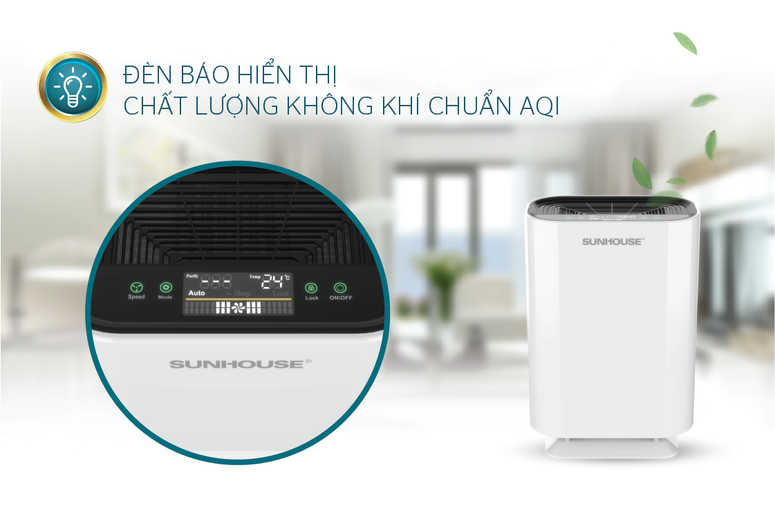 Máy lọc không khí SUNHOUSE SHD-20AP9718 2