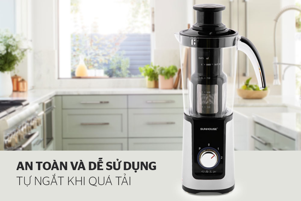 MÁY XAY SINH TỐ ĐA NĂNG SUNHOUSE SHD5323B ĐEN 6