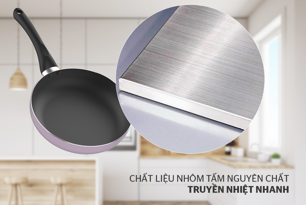 CHẢO CHỐNG DÍNH ĐÁY TỪ SUNHOUSE SHG1120MV, SHG1124MV, SHG1126MV, SHG1128MV  4