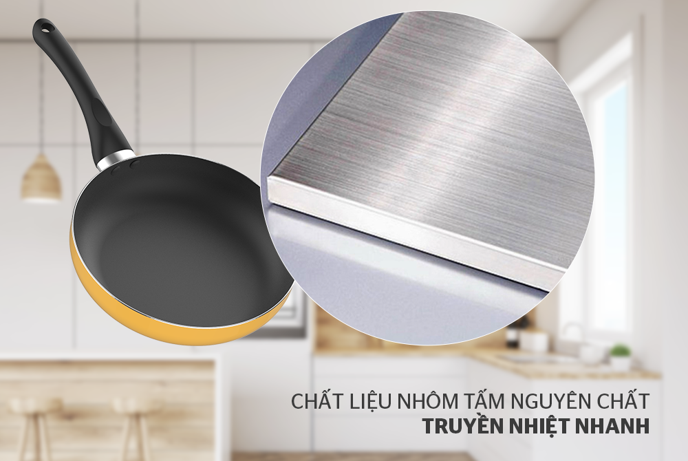 CHẢO CHỐNG DÍNH ĐÁY TỪ SUNHOUSE SHG1120MY, SHG1124MY, SHG1126MY, SHG1128MY 4