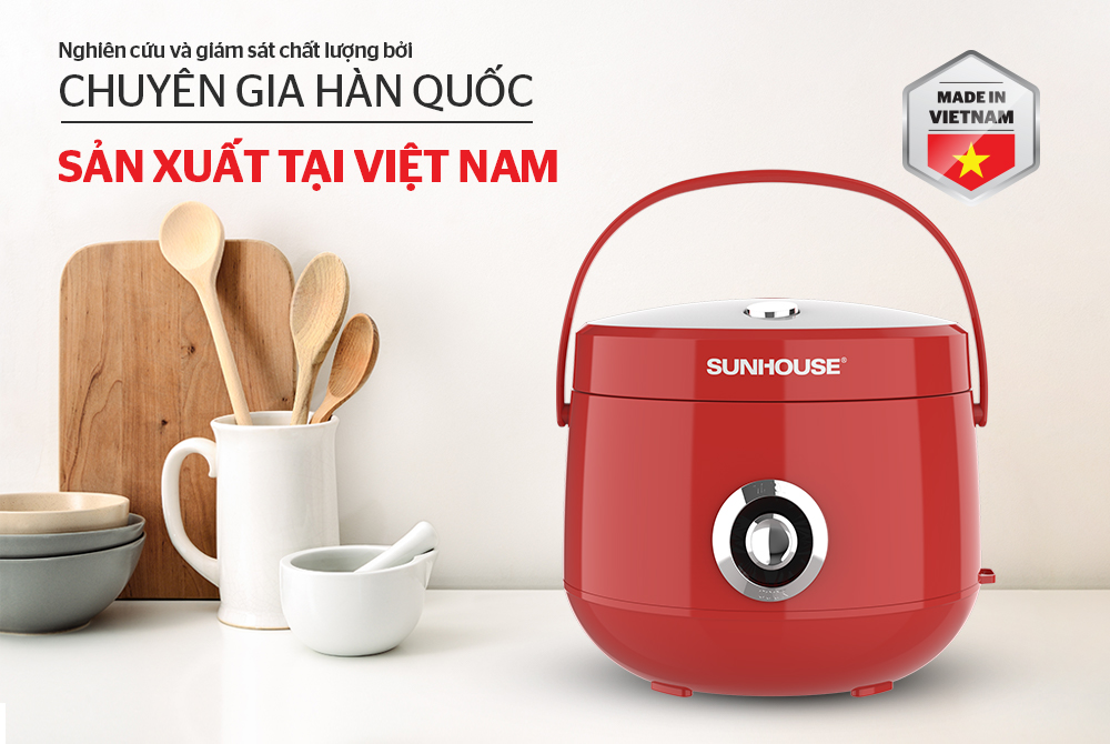 NỒI CƠM ĐIỆN 1.8 L SUNHOUSE SHD8606R 1