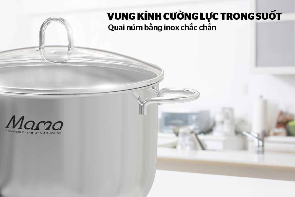 BỘ NỒI INOX CAO CẤP SUNHOUSE MAMA MMB2021 3