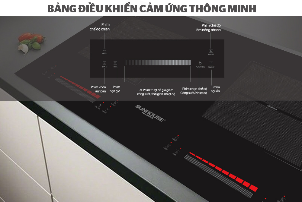 BẾP ĐÔI ĐIỆN TỪ SUNHOUSE SHB500DI 3