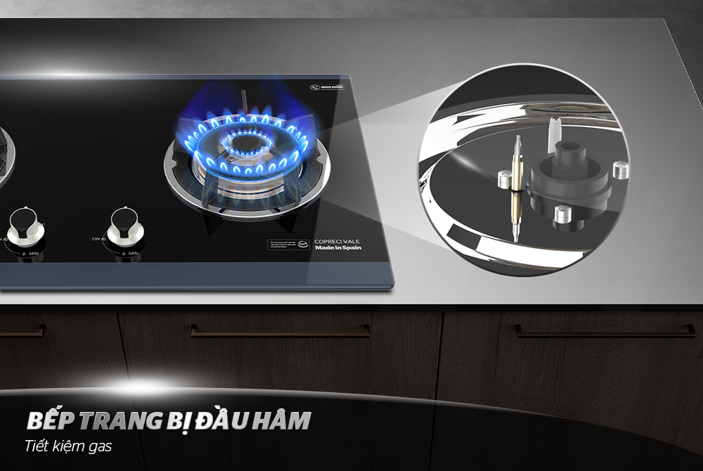 BẾP GAS ÂM KÍNH APEX APB8816 5