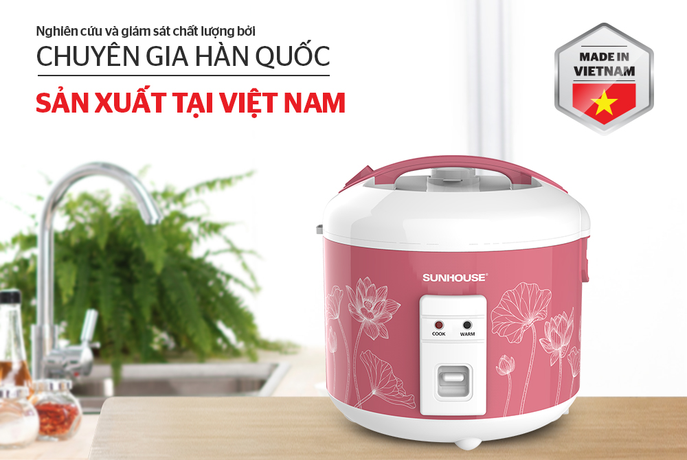 NỒI CƠM ĐIỆN 1.8L SUNHOUSE SHD8609 2