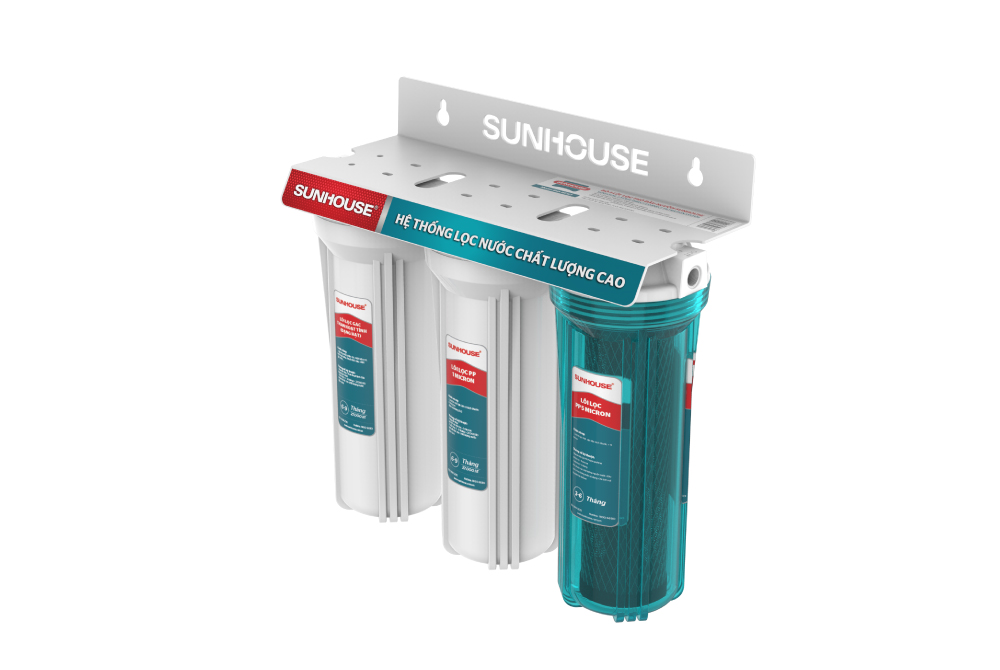 MÁY LỌC NƯỚC ĐẦU NGUỒN 3 LÕI SUNHOUSE SHA-WF123 1