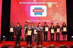 Tập đoàn SUNHOUSE tiếp tục nằm trong bảng xếp hạng Top 500 doanh nghiệp lớn nhất Việt Nam